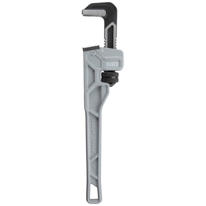 Klein Tools 68224 Adjustable Cast Aluminum Pipe Wrench, 14"