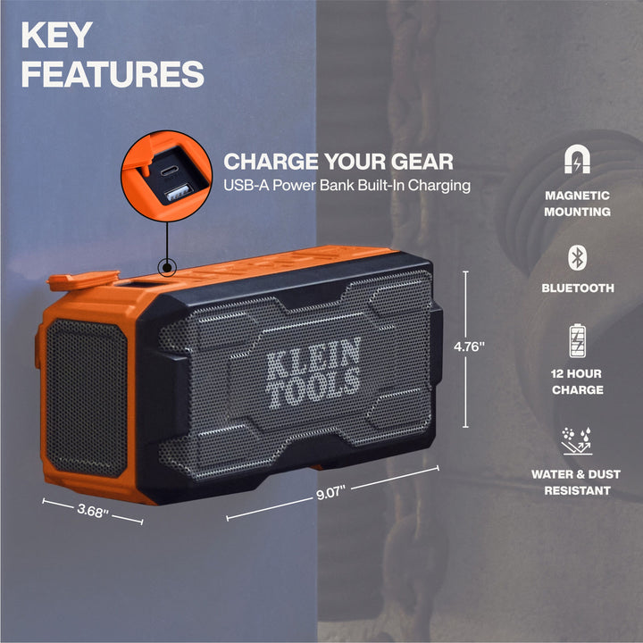 Klein Tools 69365MB MODbox Bluetooth Jobsite Speaker