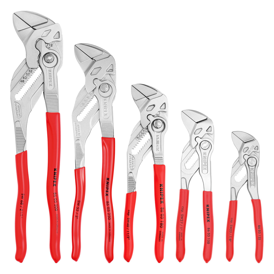 Knipex 00 19 55 S4 5 Pc Pliers Wrench Set in Tool Roll