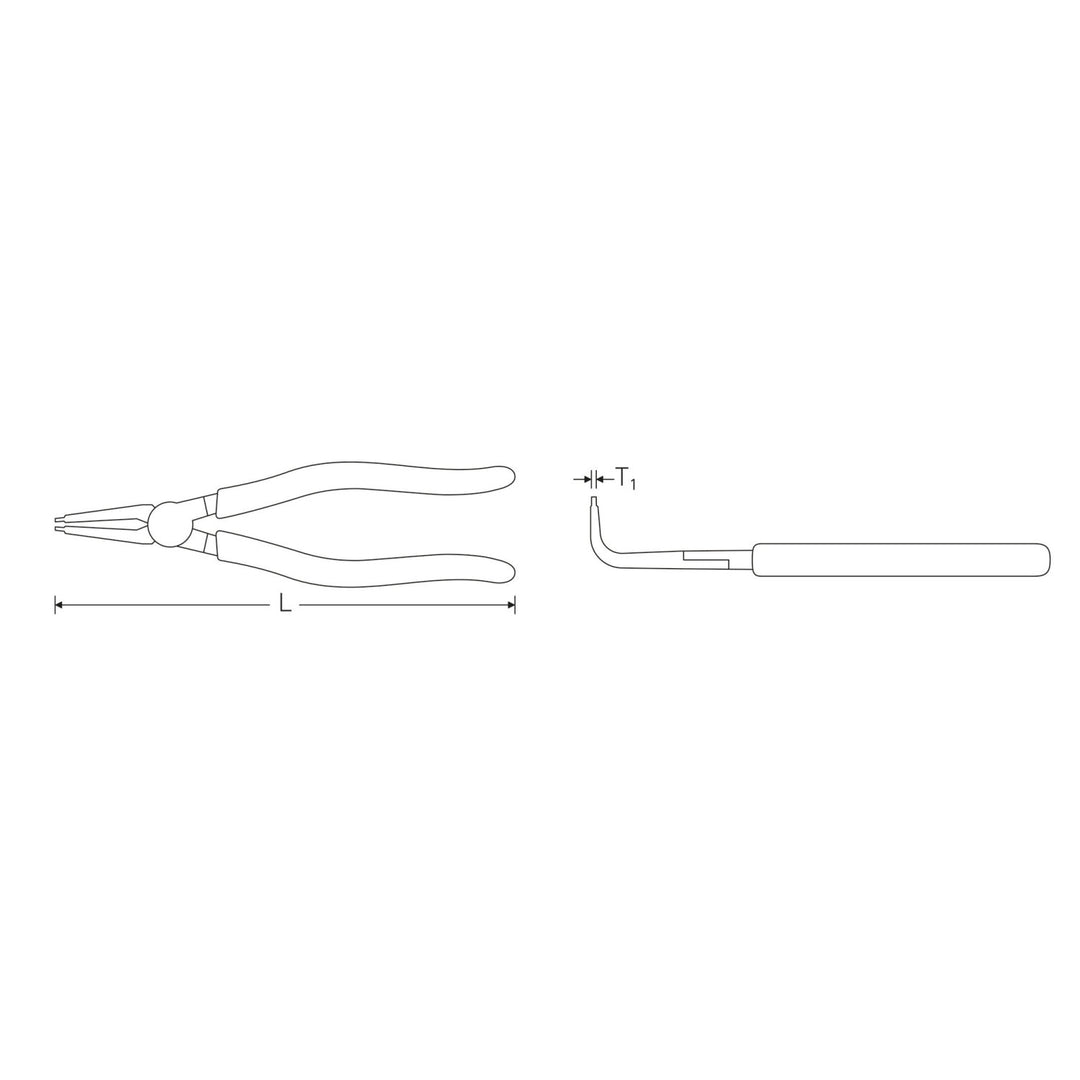 Stahlwille 65446131 Circlip pliers for internal circlips