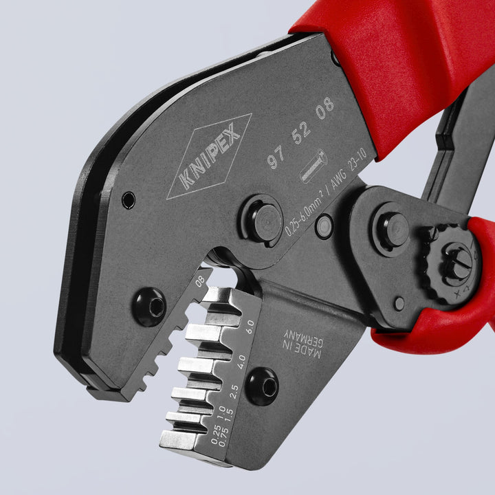 Knipex 97 52 08 10" Crimping Pliers For Insulated and Non-Insulated Wire Ferrules