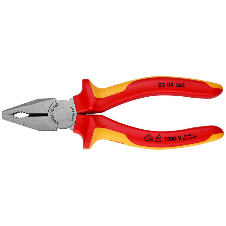Knipex 03 08 160 SBA 6 1/4" Combination Pliers-1000V Insulated