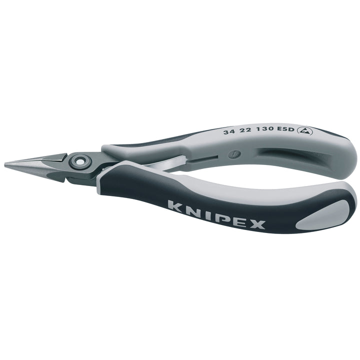 Knipex 34 22 130 ESD 5 1/4" Electronics Pliers-Half Round Tips, ESD Handles