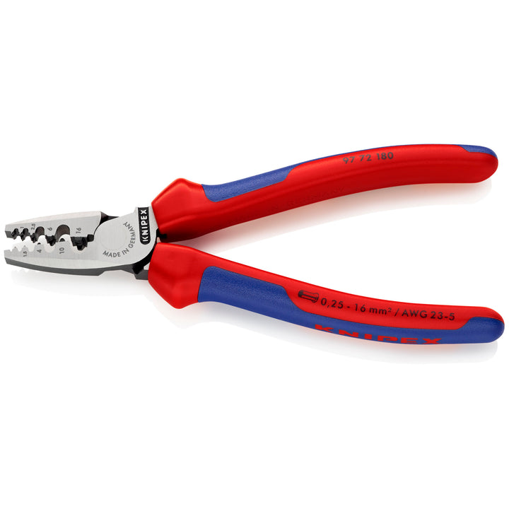 Knipex 97 72 180 7 1/4" Crimping Pliers for Wire Ferrules  - Old Version