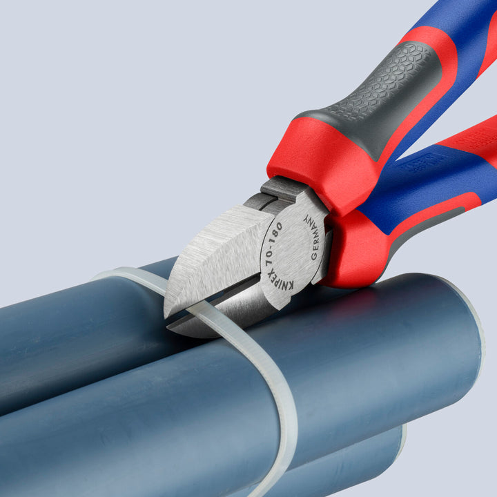 Knipex 70 02 180 KnipeXtend Diagonal Cutters, 7 1/4"