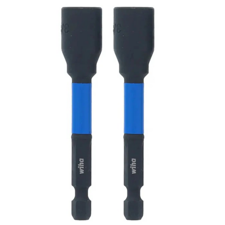 Wiha Tools 70459 Hex Impact Nut Setter, 3/8", 2-Pack