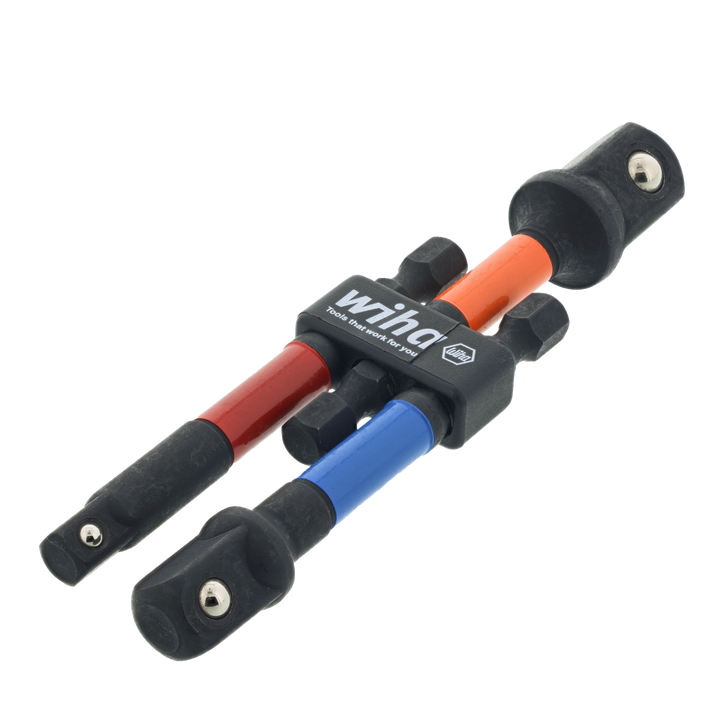 Wiha Tools 70488 Color-Coded Socket Adapters, 3 Pc.