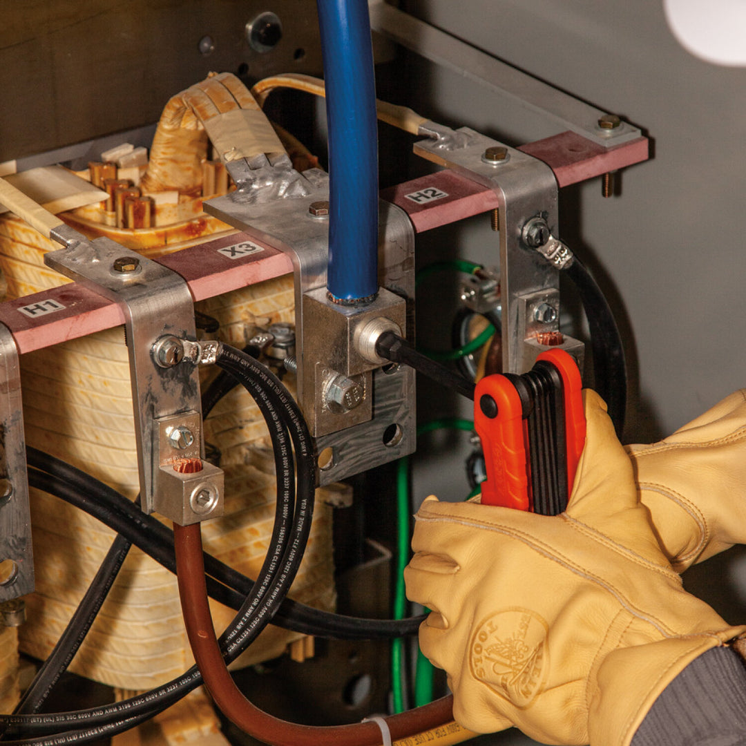 Klein Tools 70553 Pro Folding Hex Key Set, SAE, Metric, TORX, 31-Keys