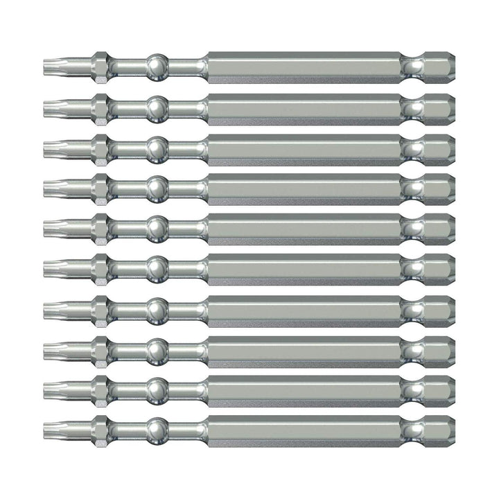 Vessel Tools IBTX2590P10K Impact Ball Torsion Bits T25 x 90, 10 Pack