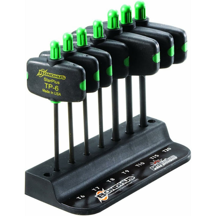 Bondhus 33945 Set of 7 TORX Plus Wingdriver Tools, Sizes IP6-IP20