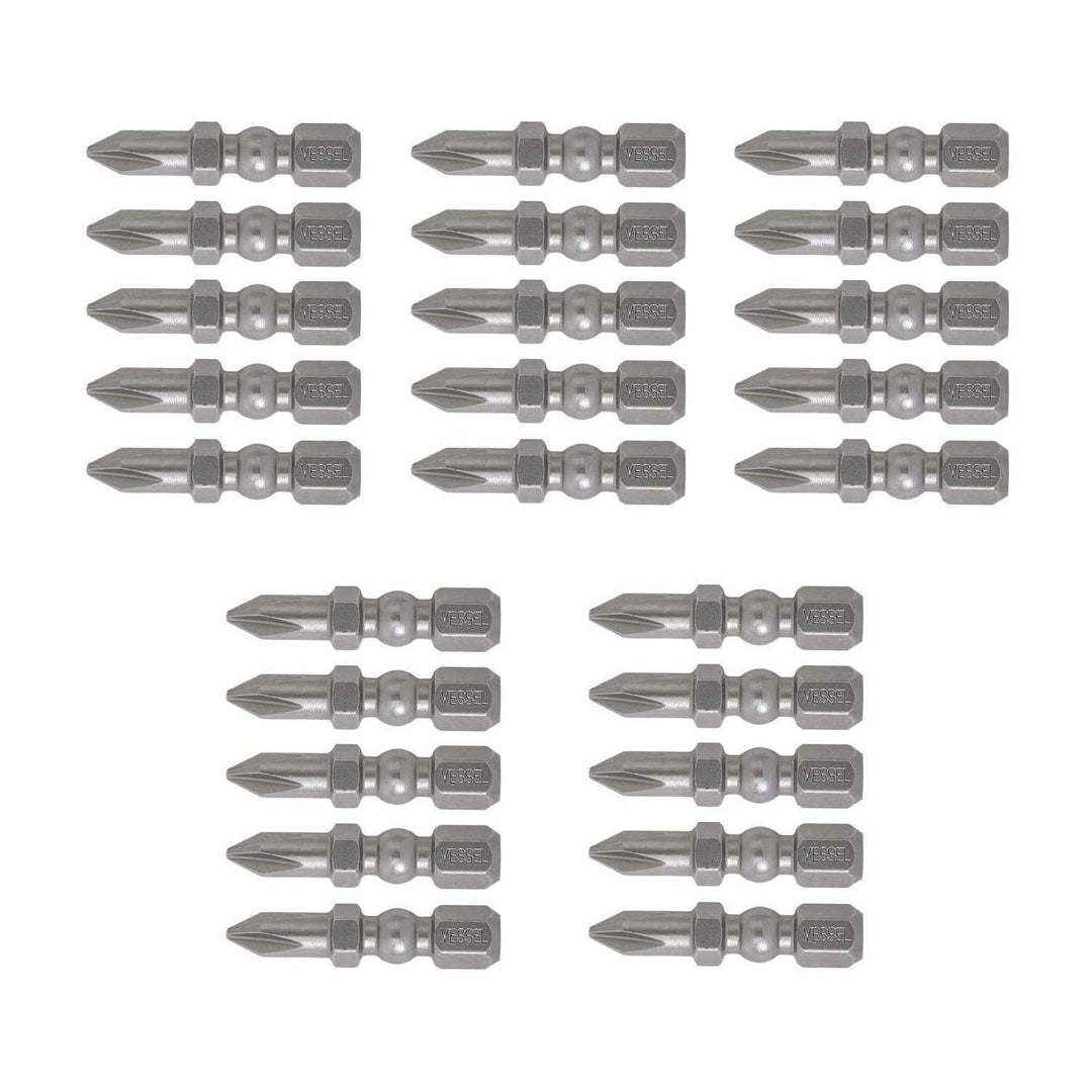 Vessel Tools IBPH230 Impact BallTM Torsion Bits, PH2 x 30