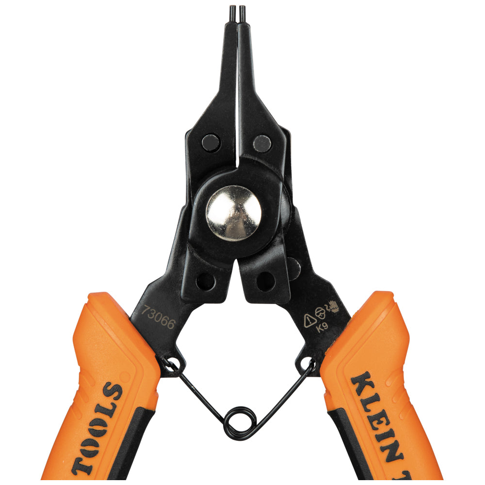 Klein Tools 73066 6-in-1 Interchangeable Snap Ring Pliers