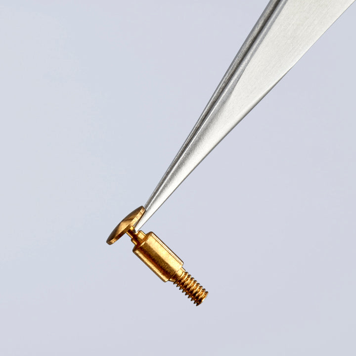 Knipex 92 22 04 5" Stainless Steel Gripping Tweezers-Pointed Tips