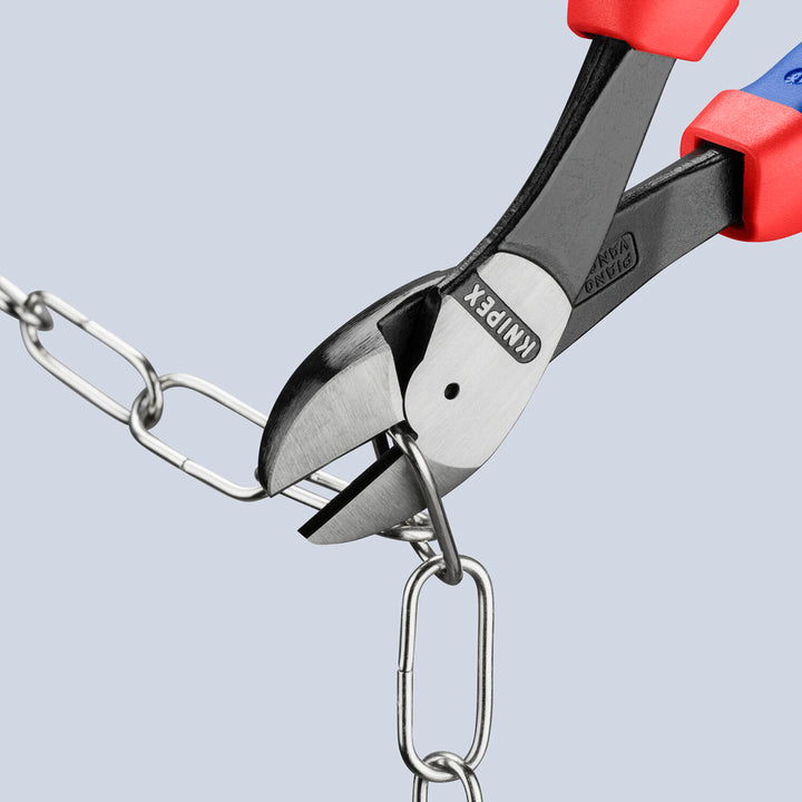 Knipex 74 22 250 SBA KnipeXtend High Leverage 12° Angled Diagonal Cutters, 10"