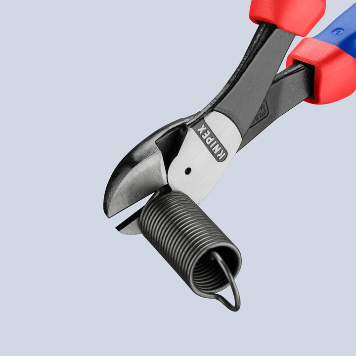 Knipex 74 22 250 SBA KnipeXtend High Leverage 12° Angled Diagonal Cutters, 10"