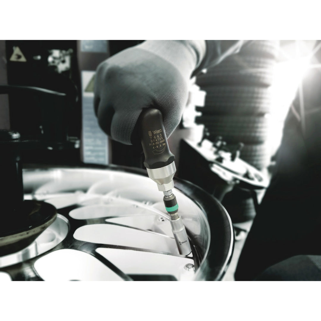 Wera 7443/61/9 Assembly set for tyre pressure control systems, 9 pieces