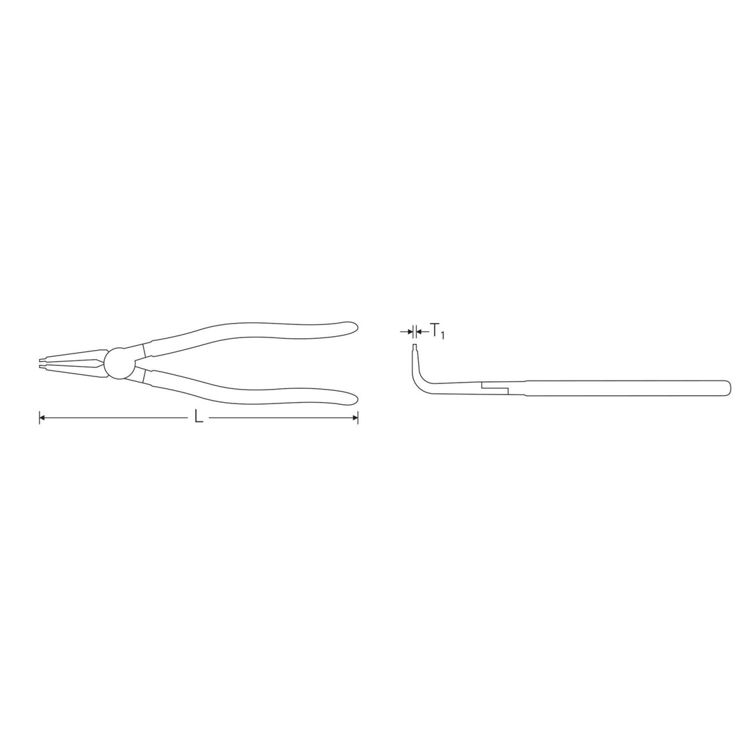 Stahlwille 65444111 Circlip pliers for internal circlips