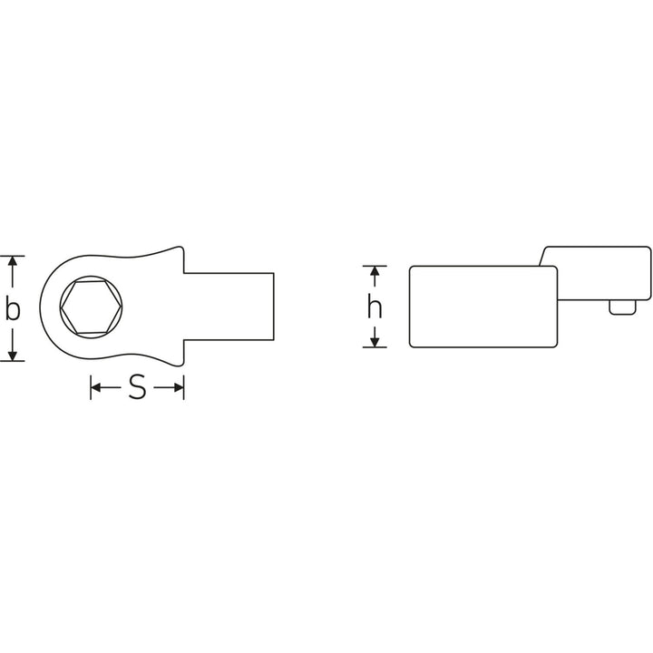Stahlwille 58262610 736 10-1 1/4" Bit holder; for toolholder 9x12 mm