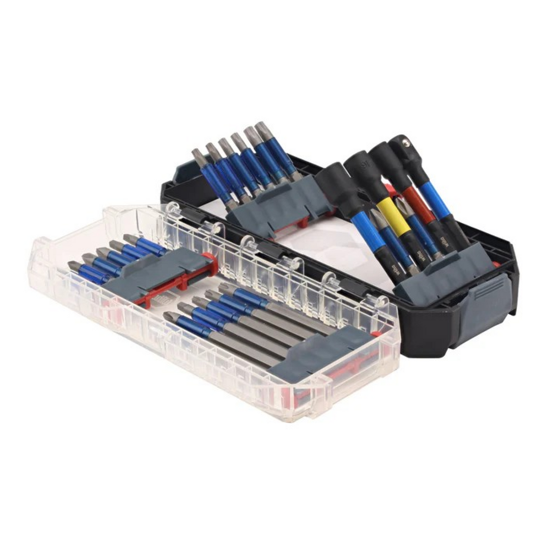 Wiha Tools 76821 TerminatorBlue Impact Bit Set with Nut Setters & Adapter, 24 Pc.