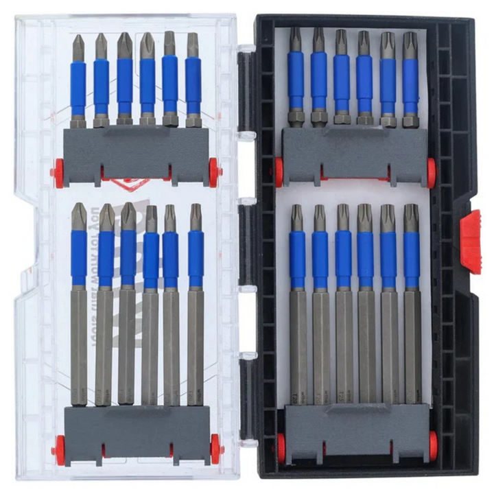 Wiha Tools 76822 TerminatorBlue Impact Bit Set, 24 Pc.
