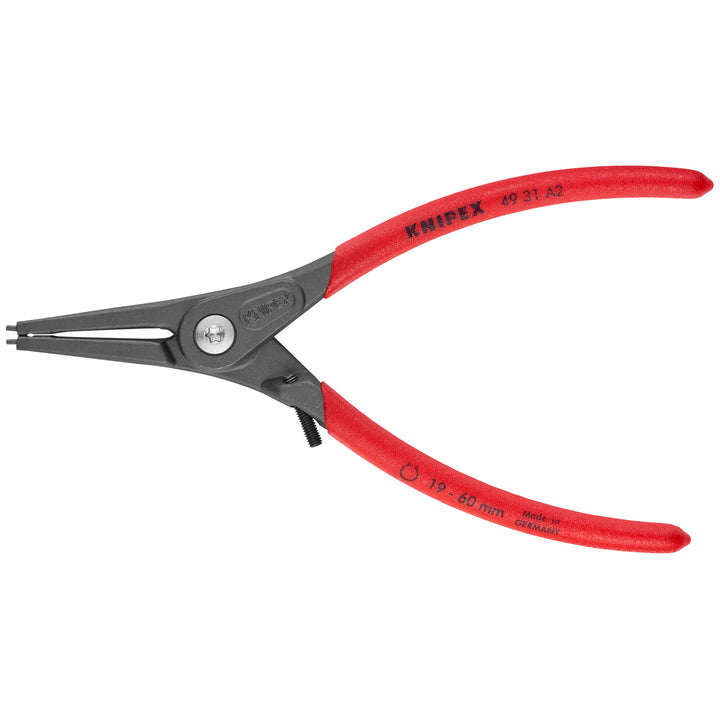 Knipex 49 31 A2 7 1/4" External Precision Snap Ring Pliers-Limiter