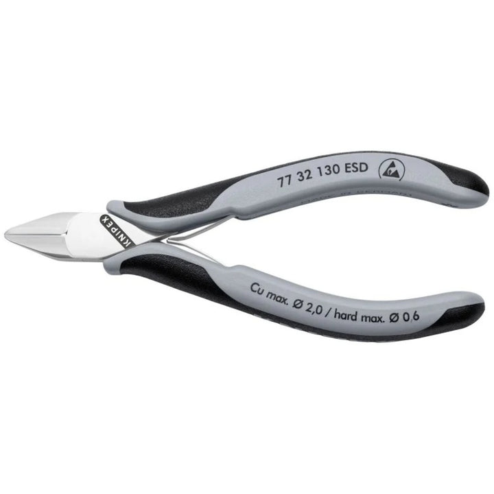 Knipex 77 32 130 ESD 5 1/4" Electronics Diagonal Cutters, ESD Handles