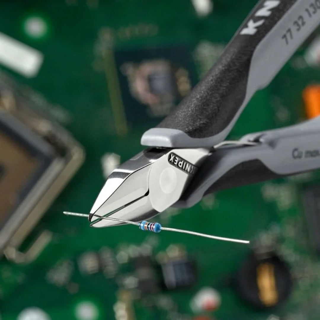 Knipex 77 32 130 ESD 5 1/4" Electronics Diagonal Cutters, ESD Handles