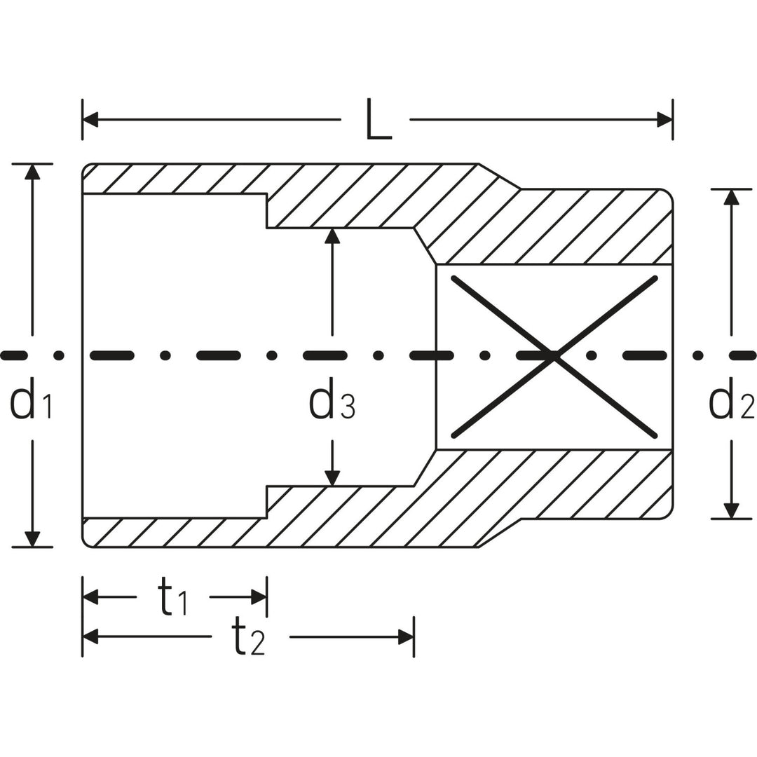 Stahlwille 02410024 45a 3/8" 12-pt Socket, 3/8"