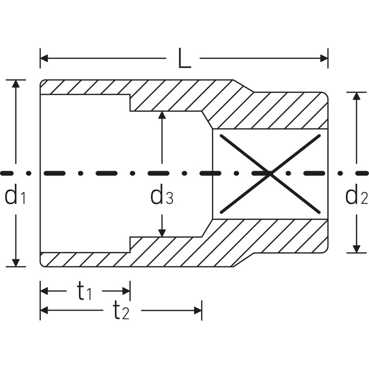 Stahlwille 02410024 45a 3/8" 12-pt Socket, 3/8"