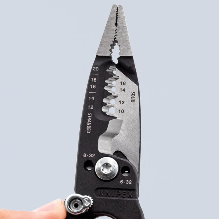 Knipex 13 71 8 SBA 8" Forged Wire Stripper 20-10 AWG