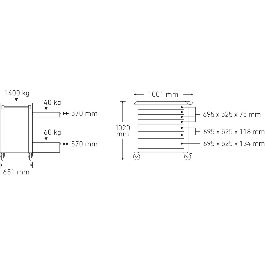 Stahlwille 81200170 Tool Trolley