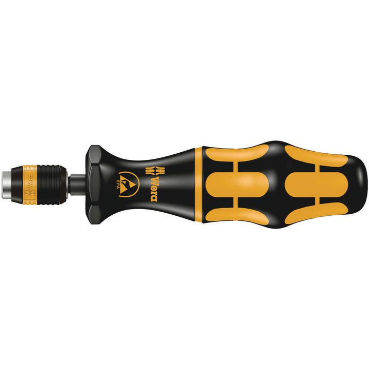 Wera Series 7400 ESD Kraftform pre-set, adjustable torque screwdrivers (0,1-1,5 Nm) with Rapidaptor quick-release chuck, handle size 105 mm, 7461 ESD x 1.2 Nm x 1.2-3.0 Nm