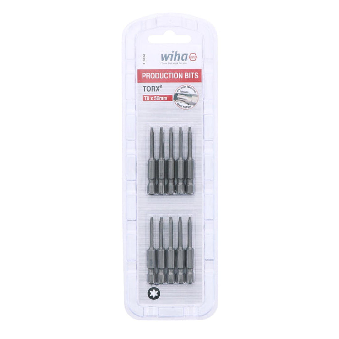 Wiha Tools 74513 TORX® Power Bit, T8 x 50 mm, 10 Pk.
