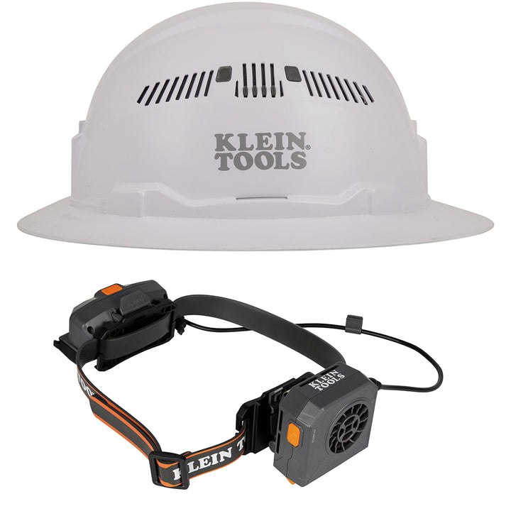 Klein Tools 80170 Vented Hard Hat and Turbo Fan with Battery Set