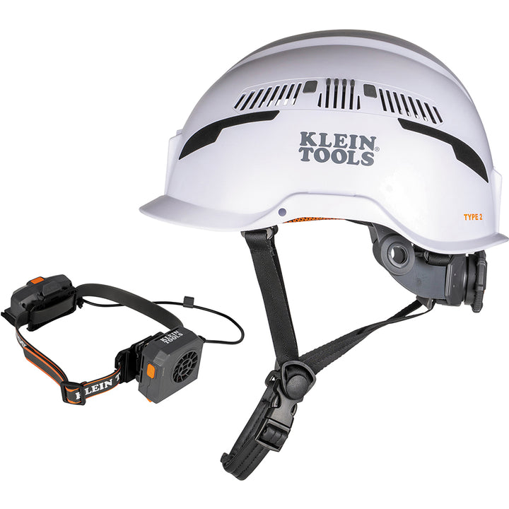 Klein Tools 80172 Vented Safety Helmet and Turbo Fan with Battery Set