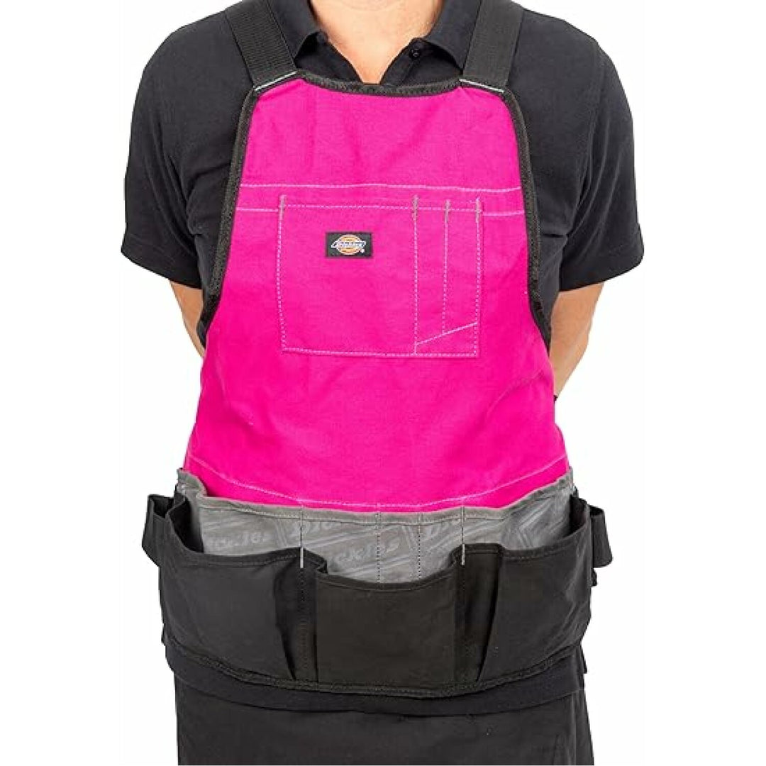 Dickies 57146 16-Pocket Bib Apron with Quick Release Buckle