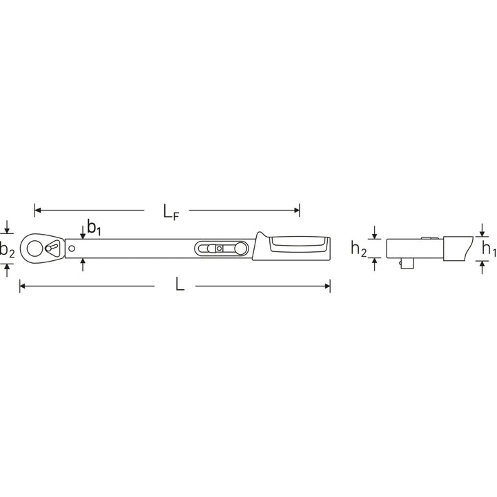 Stahlwille 50204015 721 Quick Standard MANOSKOP 1/2" torque wrench