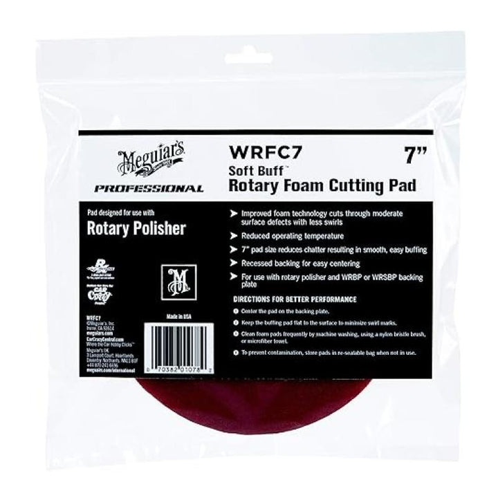 Meguiar's WRFC7 7" Soft Buff Rotary Foam Cutting Pad