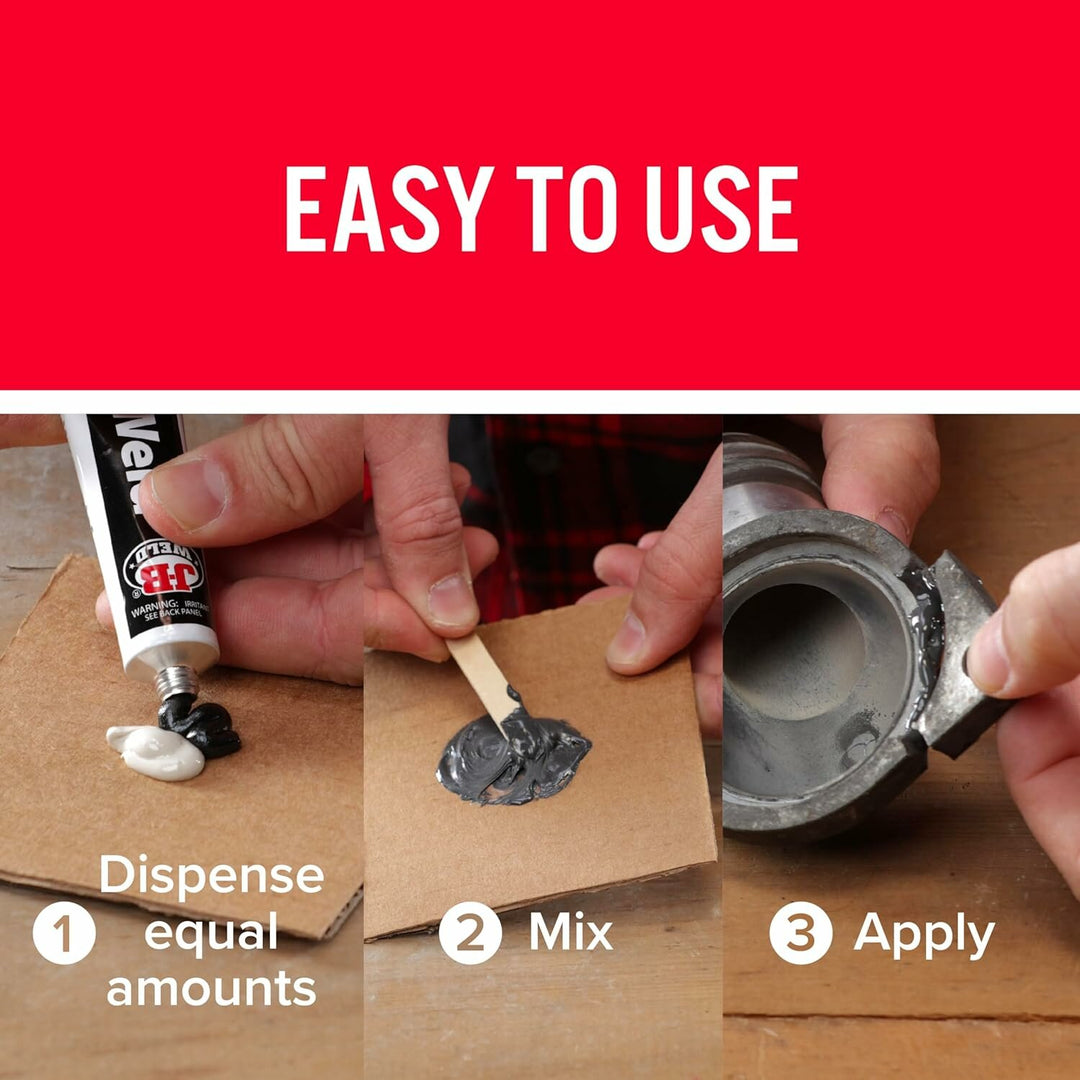 J-B Weld 8265S Twin Tube Cold Weld Steel Reinforced Epoxy & Hardener, 2 oz.