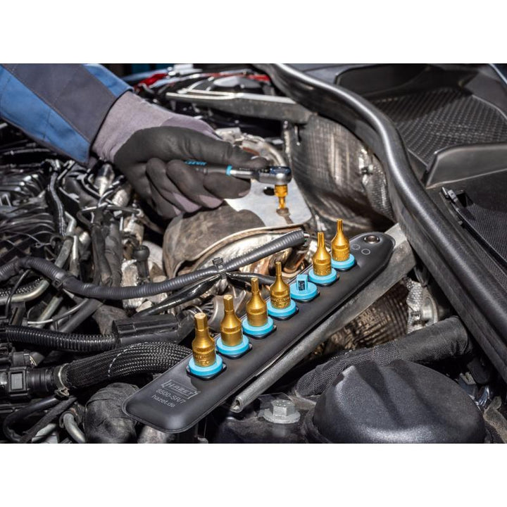 Hazet 8500-SR/7 SmartRail 1/4" TORX®/Hex Bit Socket Set, 7 Pieces