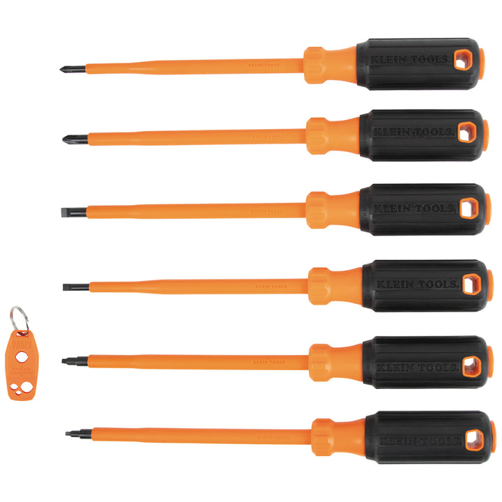 Klein Tools 85077INSR Insulated Screwdriver Set Plus Magnetizer, 7 Pc.