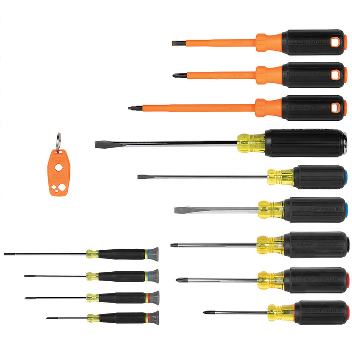 Klein Tools 85814 Color-Coded Screwdriver Set, 14 Pc.