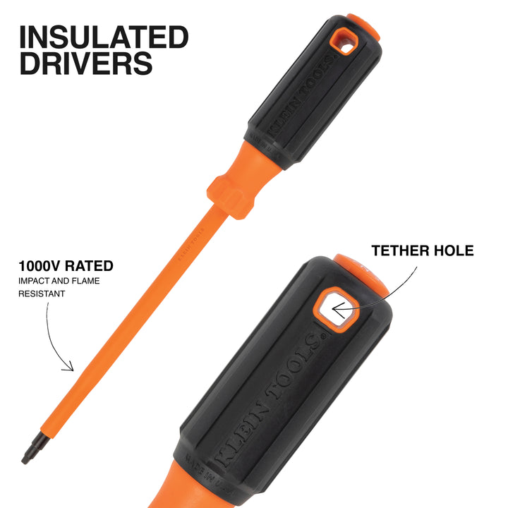 Klein Tools 85850 Electrician Screwdriver Set, 9 Pc.