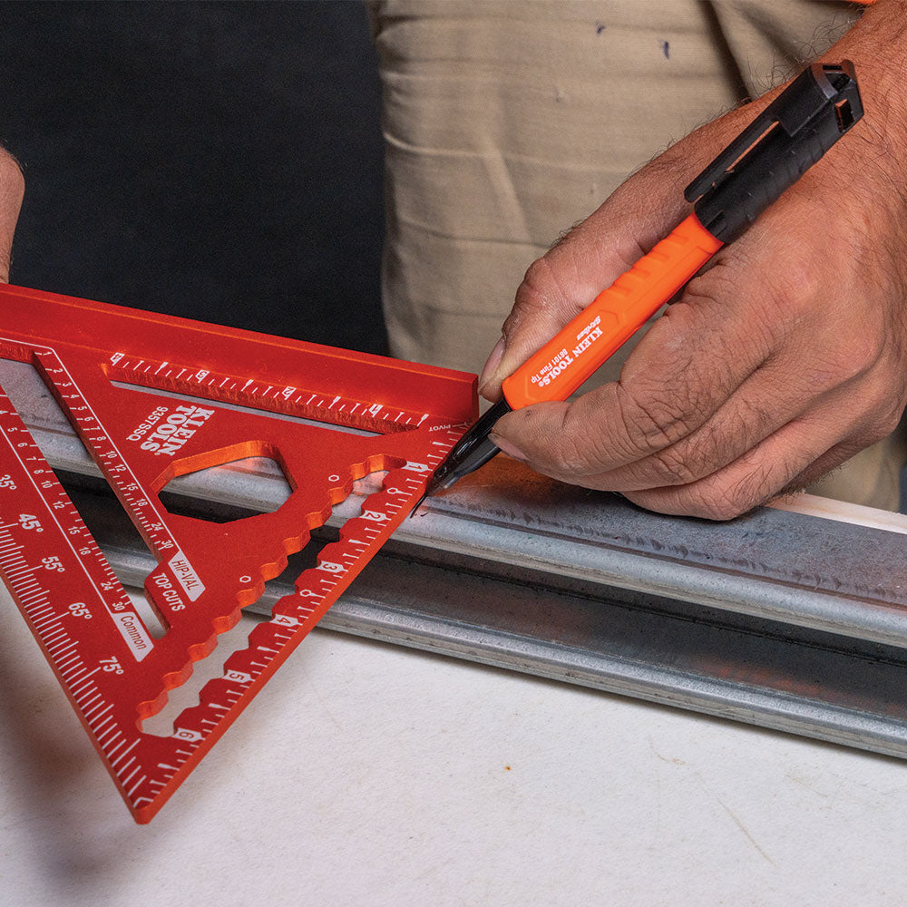 Klein Tools 8610112 Skribes Fine Tip Permanent Markers, Black, 12-Pack