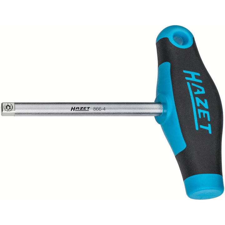 Hazet 866-4 1/4 inch (6.3 mm) square ∙ solid Spin type speeder with T-handle