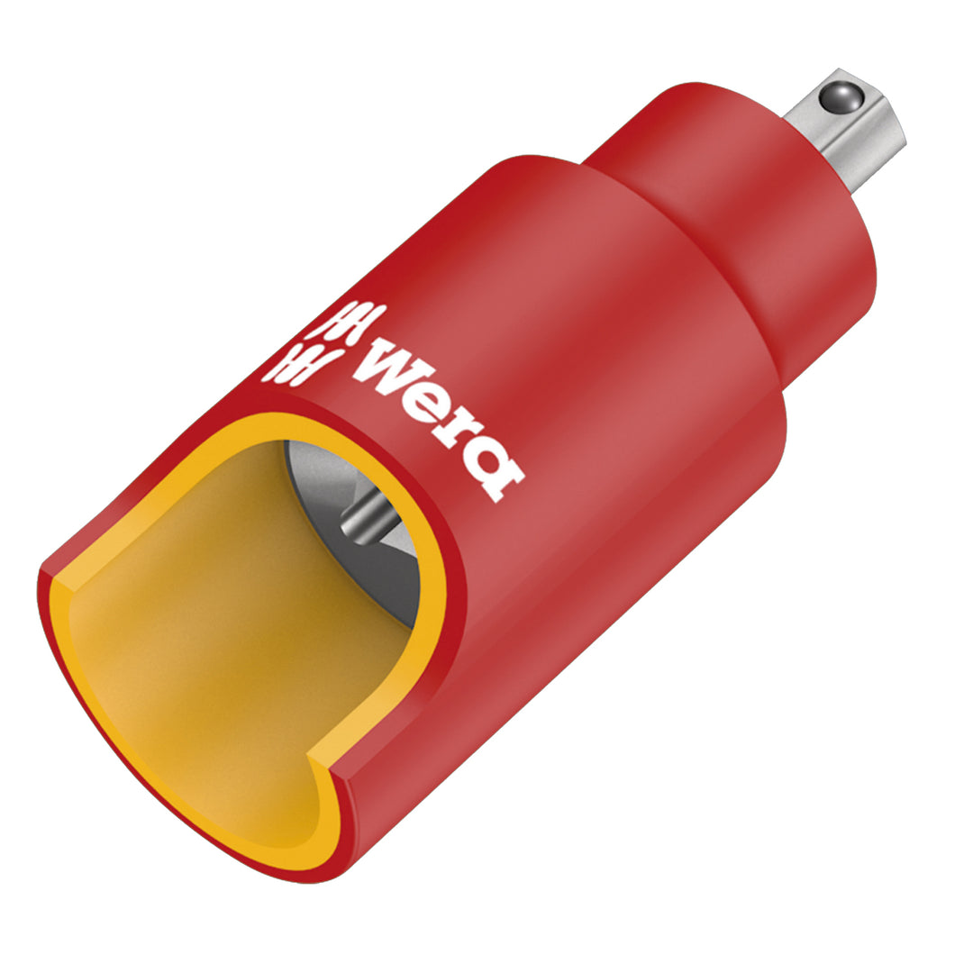 Wera 8740 B VDE HF Zyklop Hex bit socket, insulated, with holding function, 3/8" drive, 6 x 55 mm