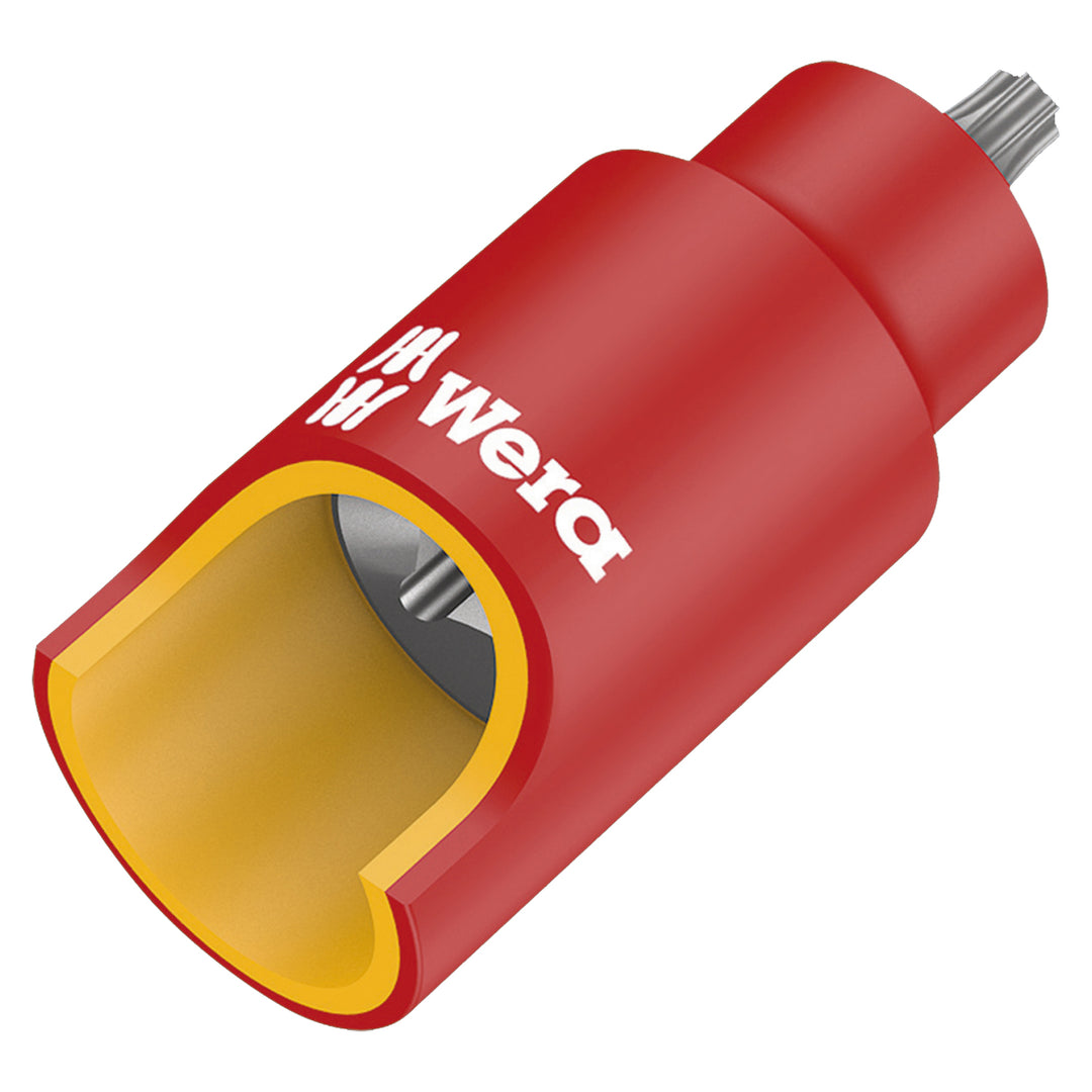 Wera 8767 B VDE HF TORX® Zyklop bit socket, insulated, with holding function, 3/8" drive, TX 20 x 55 mm