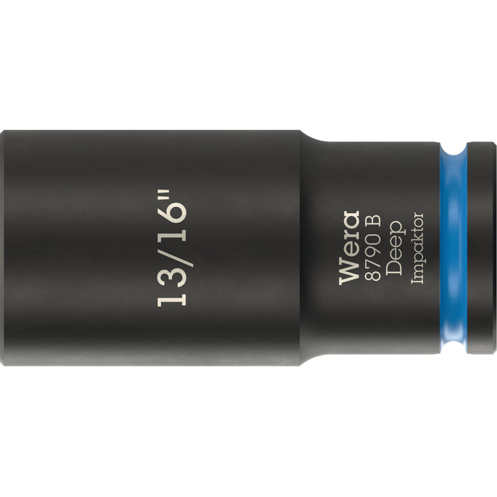 Wera 8790 B Impaktor Deep Socket with 3/8" drive, 13/16"