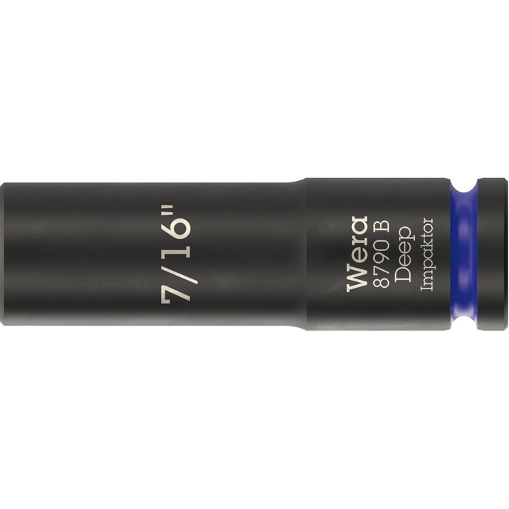 Wera 8790 B Impaktor Deep Socket with 3/8" drive, 7/16"