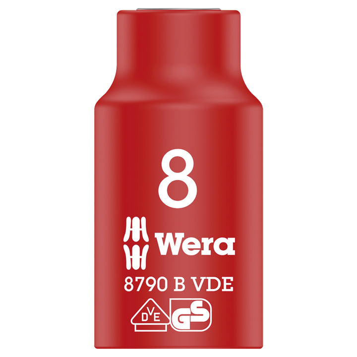 Wera 8790 B VDE Zyklop 3/8" socket, insulated, 8 x 46 mm